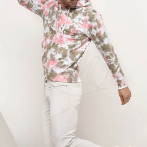 เสื้อฮู้ดดี้ผ้าคอตตอนผสมโพลีเอสเตอร์ ลายมัดย้อม ออกแบบเองได้ น้ำหนักเบา คุณภาพเยี่ยม สำหรับผู้ชาย - Product Image 5