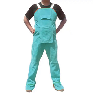 High Quality Heavy-Duty Industrial Cowhide Split <b>Leather</b> <b>Apron</b> Flame Resistant Welding Body Protector Sleeveless Adjustable - Product Image 5