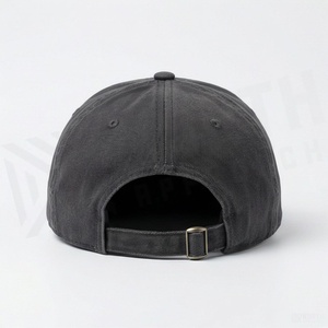 Casquette de baseball unisexe réglable à 6 panneaux, couleur unie, en sergé de coton, chapeau décontracté pour adultes - Product Image 2