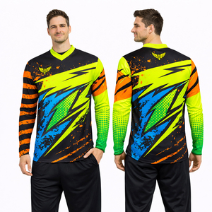 Maillot de Motocross Personnalisé par Sublimation 2026 pour Hommes – Néon, Manches Longues, pour VTT Enduro et Moto Tout-Terrain - Product Image 1