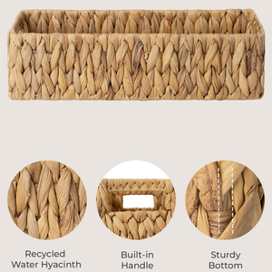 Vietnam Manufacturer Eco Friendly Handmade Water Hyacinth <b>Basket</b> Wholesale Sustainable Woven <b>Storage</b> <b>Baskets</b> - Product Image 6