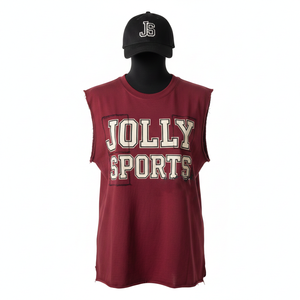 Débardeur de sport en coton respirant pour femme, avec ourlet brut et logo personnalisé – T-shirts sans manches en coton pour femme - Product Image 1