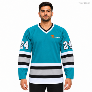 Jersey de Hockey sobre Hielo Premium Personalizado, Uniforme de Hockey, Camiseta Deportiva, Ropa Deportiva Personalizada para Liga - Product Image 1