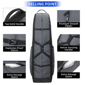 Sac de voyage de golf en polyester personnalisé avec logo, housse de rangement, sac de transport portable pour chariot, design tendance, grande capacité, vente en gros - Product Image 5