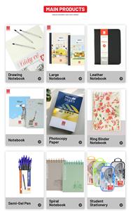 Hong Ha A6 PVC <b>Cover</b> Spiral Binding <b>Diary</b> Notebook Model 4190 Vietnam Origin 200 Pages Digital Printing Charm - Product Image 6