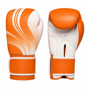 Gants de boxe professionnels en cuir sur mesure - Légers, respirants, à fermeture à lacets, pour MMA/Kickboxing - Product Image 1