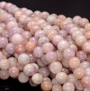 Cuentas Redondas de Kunzita Genuina Rosa Púrpura, Hilo Completo de Piedras Naturales para Joyería, Cuentas Sueltas a Granel para Manualidades DIY - Product Image 3