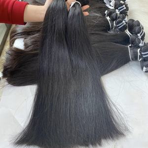 ผมต่อแบบเวอร์จิ้นเรมี่แท้ 100% จากจีน แบบทอเครื่องสองชั้น ทุกสีและทรงลอนธรรมชาติ น้ำหนัก 100 กรัม/มัด - Product Image 1