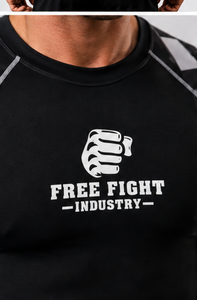 เสื้อรัดกล้ามเนื้อแขนยาว MMA คุณภาพสูงสั่งทำพิเศษ, เสื้อรัดกล้ามเนื้อแขนยาวสำหรับผู้ชายออกแบบเองได้ ออกแบบตามสั่ง MMA B - Product Image 3