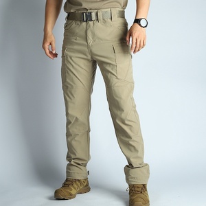 Pantalones Cargo Casuales de Lona de Alta Calidad SANGLASPORTS SS-MP-212, de Poliéster/Algodón, con Cintura Elástica, para Hombre, Temporada de Primavera, Venta al Por Mayor - Product Image 1