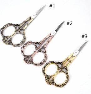 Ciseaux à broder à manche orné, lame tranchante en acier inoxydable, outil de coupe à manche court, 3 pièces - Product Image 6