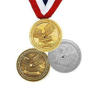 Medalla de bronce bañada en oro de la Liga Deportiva del Valle de Santa Clara con diseño de corredor en relieve para recuerdos de eventos deportivos - Product Image 5