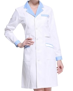 Uniformes d'infirmière pour femmes personnalisées Tissu tissé 100% coton Utilisation hospitalière Service OEM Vente en gros Détection d'aiguille Fusion sans couture 7 jours - Product Image 3