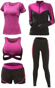 Conjunto de Yoga YINLING para Mujer, 2 Piezas, Leggings de Cintura Alta, Top Corto, Color Sólido, Tirantes Finos, Elástico, Transpirable - Product Image 3