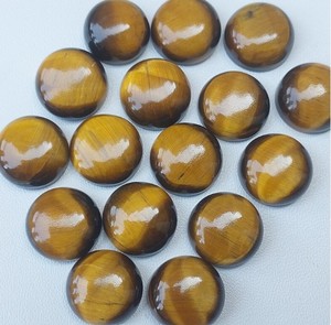 Cabujón Redondo de Ojo de Tigre de Calidad de Diseñador, Gema Natural para Anillos Hechos a Mano, Colgantes y Joyería Artesanal - Product Image 4