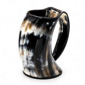 Mug à boire artisanal en corne avec poignée, style traditionnel vintage, vaisselle en bois, mug viking, mug à boire en corne naturelle, corne de buffle - Product Image 3