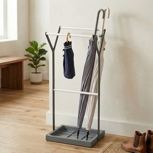 Vente en gros de porte-parapluies pour meubles présentoir de parapluies rack de rangement pour vêtements de pluie en métal créatif Taiwan intérieur 10 noir - Product Image 1