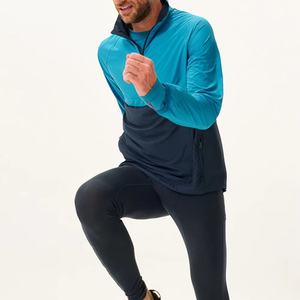 <b>Mens</b> Performance Windbreaker <b>Jacket</b> Half Zip Lightweight Training <b>Running</b> Outdoor Wind Resistant Sports <b>Jacket</b> Custom Wholesale - Product Image 3