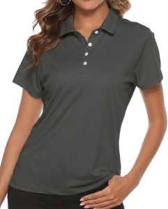 High Quality quick Dry Women's Polo Shirt Knitted Fabric Casual Wear Short Sleeve Regular Fit Polo Shirt OEM service - Product Image 6