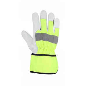 Guantes de Trabajo de Cuero Vacuno de Alta Calidad al por Mayor, Forro de Tela de Aramida, Guantes de Uso Diario para Conductores de Camiones, para Mecánicos - Product Image 2