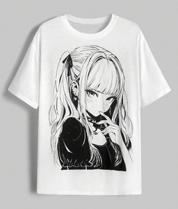 T-shirts en coton 180g imprimés en sérigraphie, col rond, manches courtes, coupe ample, style hip-hop, grandes tailles, Pakistan - Product Image 6