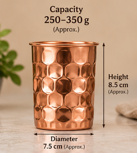 Vaso de Cobre Martillado Premium de 250-350 ml, Textura de Burbujas, Acabado Pulido, Caja de Regalo - Product Image 3