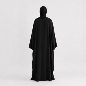 Wholesale ODM Casual Anti-static Wrinkle Resistant Plus Size Loose Fit Modest Abaya for Women with Hijab Elegant Style - Product Image 3
