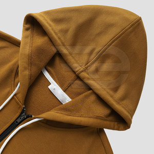 Mens Zipper Hoodies Custom Logo Cotton Hooded Casual Winter Gym Hoodies Wholesale Mens Zip Hoodies - Product Image 3