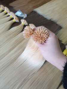 Puntas de queratina Nano italiana, máquina recta Remy alineada con cutícula, doble trama, Vietnam, Brasil, 1B, cabello virgen, Envío Mundial - Product Image 6