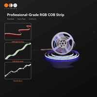 Bande LED multicolore 768 LED 840 LED 1134 LED COB RGB, bande lumineuse LED RGB 24V pour éclairage intérieur de voiture et décoration