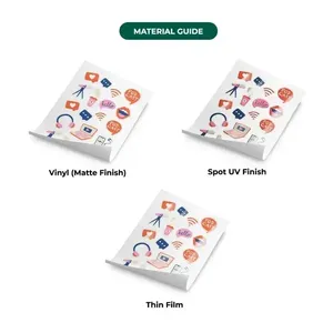 Hojas de Pegatinas Personalizadas, Pegatinas con Corte Kiss Cut, Etiquetas de Vinilo Premium Impermeables para Regalos Promocionales - Product Image 4