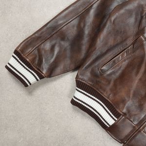 Lightweight Men Leather Varsity Jacket Best <b>Stuff</b> Hot Selling Top Trending Wholesale Rate Custom Logo Men Leather Varsity Jacket - Product Image 3