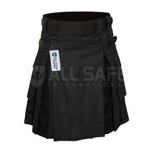 Kilt écossais pour homme sur mesure, uni, traditionnel, pour mariage, jupe formelle plissée, tenue de cérémonie, 100% acrylique pur, haute qualité, fabrication - Product Image 4