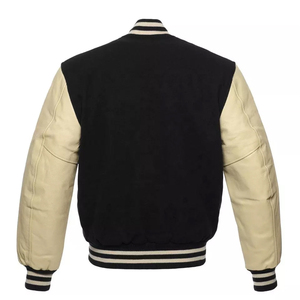 Custom Varsity <b>Jackets</b> Top Quality Plain Wool and <b>Leather</b> Sleeve Varsity <b>Jacket</b> for Men - Product Image 5