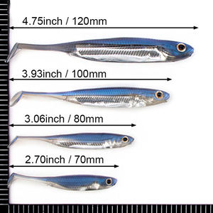 Señuelos de Pesca Suaves con Forma de Pez Pequeño, Micro Señuelos Suaves para Pesca con Señuelos y Pesca en el Mar - Product Image 3