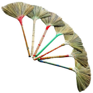 Brosse de nettoyage et de balayage de haute qualité, écologique, en paille naturelle, balai à poils doux, prix en gros, Eco2go Vietnam - Product Image 1