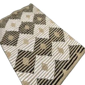 Tapis rectangulaires en laine et jute tissés à la main, fibres naturelles, poils plats, style Ikat, pour la décoration de la maison et du salon, Inde - Product Image 1