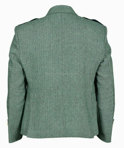 Vestes Kilt Modernes en Laine Tweed Verte Prince Charlie à Motif Argyle Personnalisables – Logo et Impression Personnalisés pour Veste Prince Charlie - Product Image 4