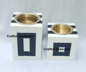 Brûleur d'encens Bakhoor Mubkhar de style arabe, écologique, avec incrustations en bois et en résine, ensemble de brûleurs d'encens pour l'Aïd. - Product Image 3