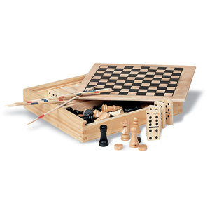 4 set di gioco da tavolo in scatola di legno - Product Image 1