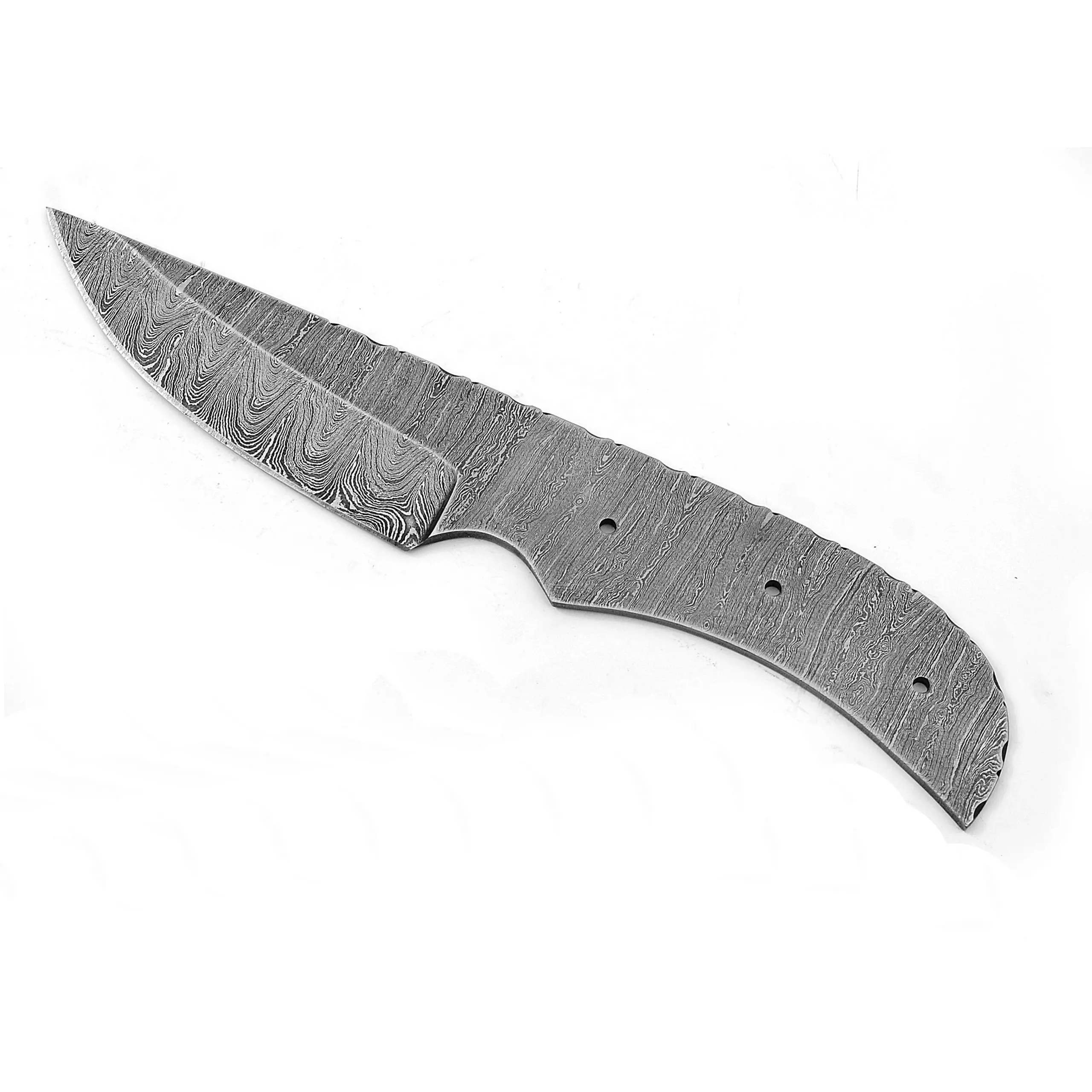Hot Selling Hand Forged Damascus Steel Blank Blade Skinner Knife Making Supplies