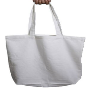 Sac fourre-tout en coton biologique 100% personnalisé avec logo imprimé en sérigraphie, écologique, recyclable, pour les courses, beige naturel, avec poignées - Product Image 5