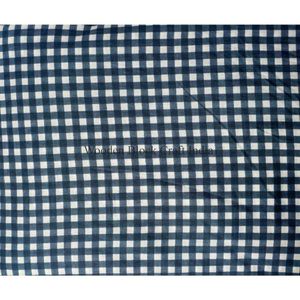 ผ้าพิมพ์ลายสีน้ำเงินขาวคุณภาพดี 100% ผ้าฝ้าย พิมพ์ลายตารางสีน้ำเงินขาว ออกแบบได้ตามต้องการ ขายดี ผ้า Tana Lawn สีน้ำเงินขาว สำหรับเสื้อยืด - Product Image 4