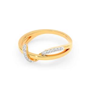 Anillo de Diamantes Cultivados en Laboratorio con Diseño Entrecruzado - Product Image 3