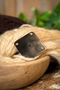 Cartes de tissage en os de buffle poli de haute qualité, écologiques, lavables au lave-vaisselle, couleur naturelle, style DIY moderne, luxe, faible coût - Product Image 4