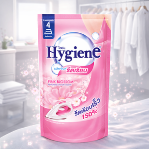 Hygiene 900ml <b>Pink</b> Blossom Ironing Perfumed Starch Pouch Refill <b>Spray</b> Liquid in pouch - Product Image 1