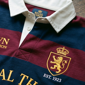 Turn Down Collar Rugby Football Jersey Unisex Custom Team Number Rugby Polo Shirts 100% Polyester Rugby Football Jerseys Tops - Product Image 6