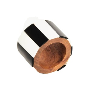 <b>Amber</b> Resin Eco-Friendly Napkin <b>Ring</b> Elegant Modern 6-Piece Napkin Holder Set Dining Table Unique Home Decor Accessory New - Product Image 5