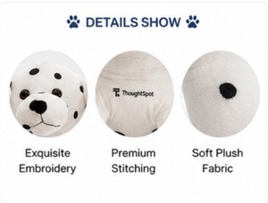 Lindo Peluche de Perro Pequeño, Cojín de Peluche Suave de Velboa, Cachorro de Peluche Personalizado OEM, Regalo Decorativo, Peluche al por Mayor - Product Image 3