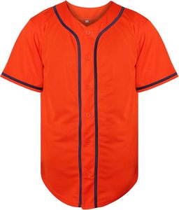 Blank Baseball Jersey for Men Casual <b>Button</b> Down Shirts Short Sleeve Active Team Sports Uniform - Product Image 4